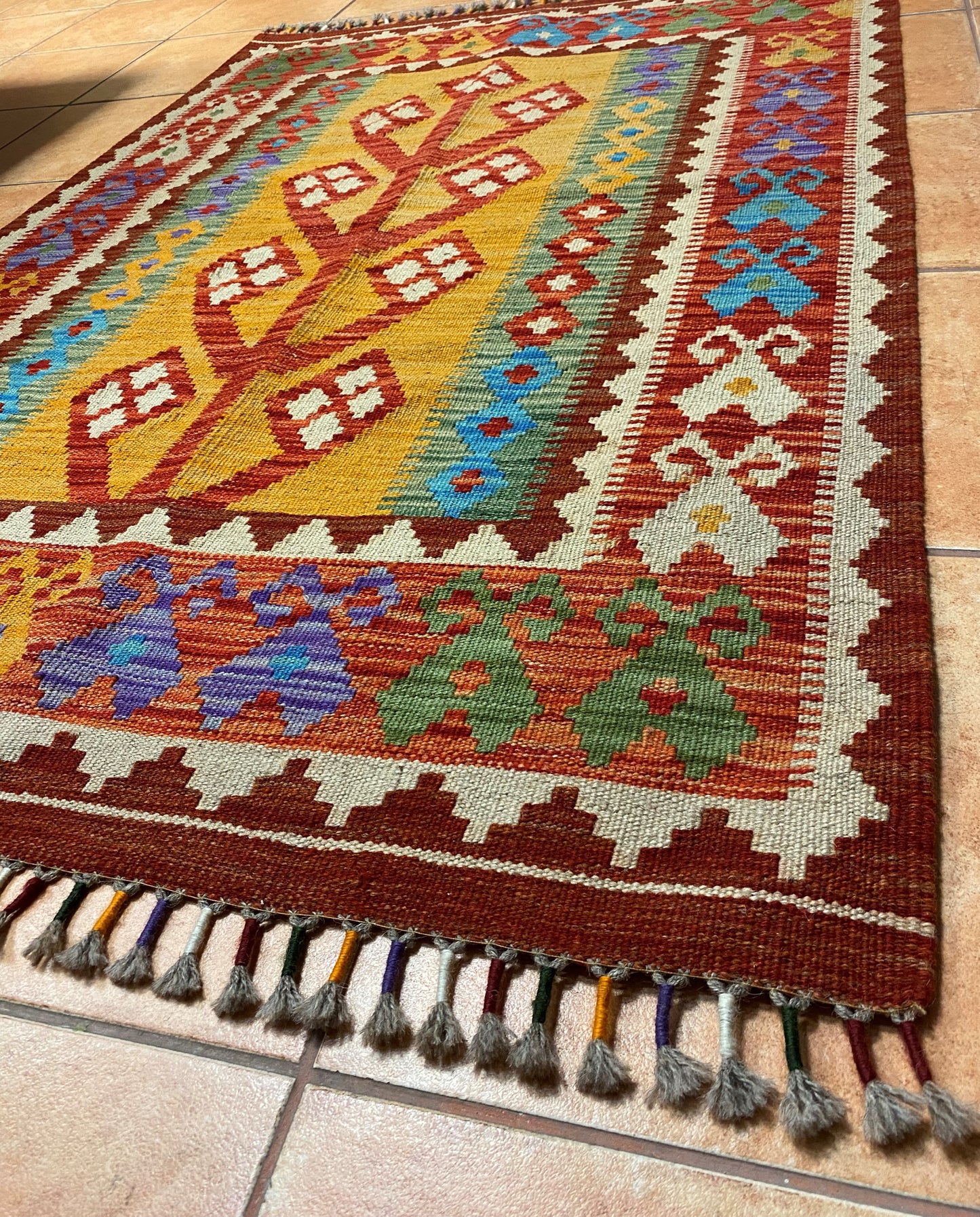 Chobi kilim gyapjúszőnyeg 17 (103x210cm)