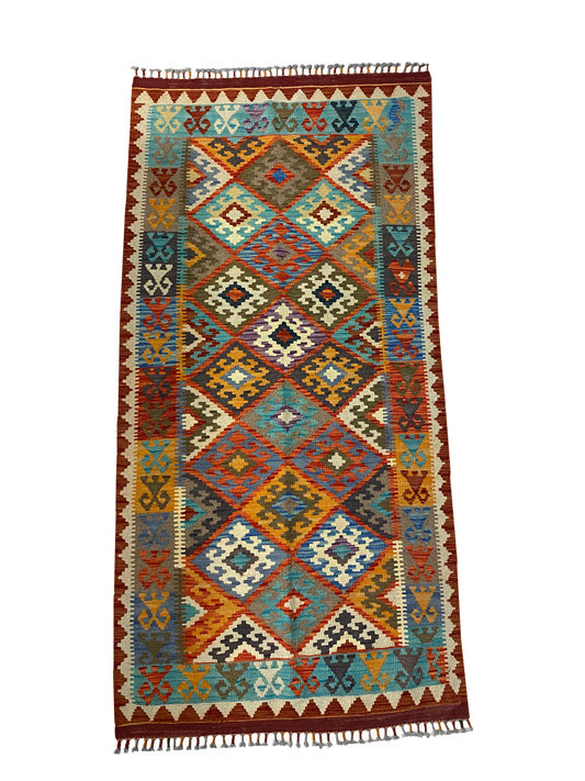 Chobi kilim gyapjúszőnyeg 17 (103x210cm)